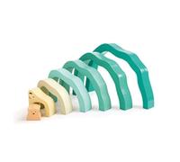 Hape - Orso polare impilabile in legno per bambini dai 2 anni in su | Puzzle 3D a blocchi per lo sviluppo motorio e l’immaginazione