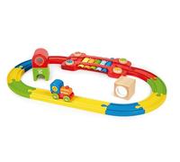 SET TRENO SENSORIALE colorato TRENINO in legno HAPE pista primi sensi E3822 età