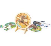 Hape Puzzle a strati delle 4 stagioni - Set di Puzzle Tematici per Bambini, Gioco di Logica e Sviluppo delle Abilità Motorie