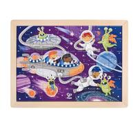 Hape Puzzle dell'uomo dello spazio - Set di Puzzle Tematici per Bambini, Gioco di Logica e Sviluppo delle Abilità Motorie