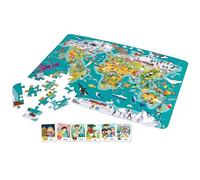 HaPe International - Puzzle Giro del Mondo 2 in 1 - 105 pezzi - Multicolore