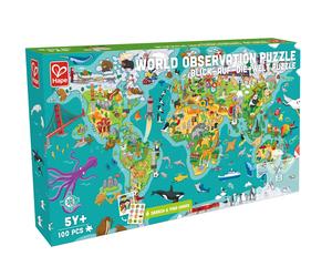 Hape Puzzle e Gioco 2-in-1 Viaggio nel Mondo 1 St