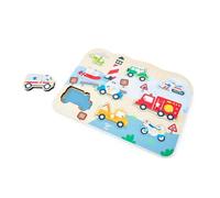 Hape Puzzle Veicoli Di Emergenza 9 Pezzi