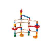 Hape Quadrilla - Super Spirali | La più grande pista per biglie in legno con spirali e infiniti layout per bambini dai 4 anni in su