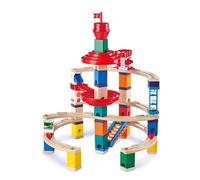 Hape Quadrilla - Super Spirali | La più grande pista per biglie in legno con spirali e infiniti layout per bambini dai 4 anni in su