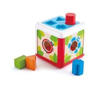 Hape Scatola delle Forme - Gioco Educativo in Legno con Creature del Giardino per Apprendimento e Coordinazione