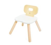 Hape Sedia per bambini in legno bianco naturale, stabile, per bambini da 3 a 8 anni