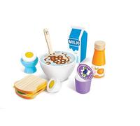 Hape Set Colazione Deliziosa | Set di Cibo per Giocare con Cucchiaio Giocattolo per Giocare per Finta | 3+ Anni