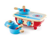HAPE SET CUCINA PER I PICCOLI IN LEGNO 6 PEZZI MESI 18+.