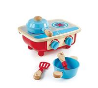HAPE SET CUCINA PER I PICCOLI IN LEGNO 6 PEZZI MESI 18+.