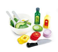 Hape Healthy Salad Playset 39-piece Play Salad Set with Utensils and Ingredien