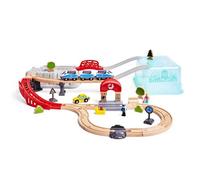 Hape Set Di Blocchi Da Costruzione Treno Urbano 84.20x75.60x19.10 Cm