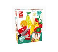 Hape Set di Frutta Sana | Set di Frutta con Coltello Giocattolo per Giocare per Finta | 3+ Anni