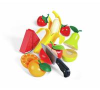 Hape Set di Frutta Sana | Set di Frutta con Coltello Giocattolo per Giocare per Finta | 3+ Anni