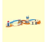 Hape Set di treni - Missione spaziale su Marte, set ferroviario in legno, per bambini dai 3 anni in su
