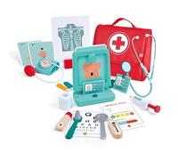 Hape Set Medico, Set da Gioco in Legno per Bambini, Kit da Dottore con Strumenti interattivi