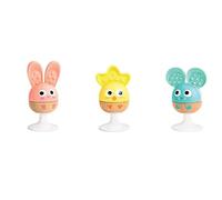 SET DI SONAGLI PER LA DENTIZIONE cheery critter rattle trio HAPE gioco per neona