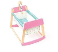 Hape Sweet Dreams - Culla per bambole, accessori per bambole giocattolo, culla in legno