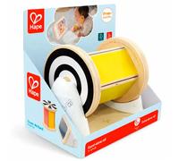 Hape Tamburo Rotativo Specchio Montessori Giocattoli Giocattoli Colorato Educativo Giocattolo Promuovere La Percezione Sensoriale Giocattolo Motorio in Legno per Bambini da 3 Mesi