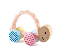 Hape Tartaruga Turbo con Ruote Luminose e Maniglia in Silicone - Giocattolo per Bambini dai 10 Mesi