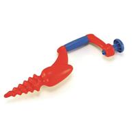 Hape- Jeu de Plage-Foreuse Mitico Giocattolo di Sabbia, Colore: Rosso, Medio, E8180