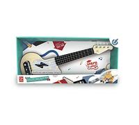 Hape - Ukulele Blu Impara con le Luci | Strumento giocattolo con luci guida per imparare a suonare dai 3 anni in su