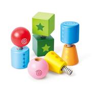Hape Viti e Bulloni - Set di apprendimento con blocchi da costruzione in legno