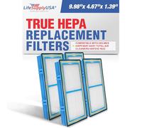 HAPF30AT Filtro HEPA di ricambio compatibile con purificatori d'aria Holmes Aer1 Type Total, HAP242-NUC, HAPF300AH-U4R di LifeSupplyUSA (confezione da 4)