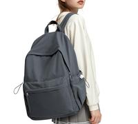 hapfoxx Zaini Scuola Superiore Ragazza Zaino per la Scuola Media Zaino Università Leggero Laptop Backpack Women Casual Daypack College Bag for Girls Zaini Adolescenti Quotidiano Zainetto,Grigio Scuro