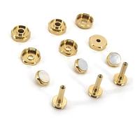 Hapihom 12pcs Piccolo Tasto Tromba Pistone Fibbia Ottone Portatile Musical Tromba Strumento Strumento Strumento Accessori