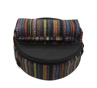 Hapihom Borsa per rullante stile etnico modello zaino custodia per batteria con tasche esterne custodia per strumenti accessori