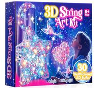 Hapikids Regalo Bambina 6 7 8 9 10 11 12 Anni, String Art Giochi Bambina 8-12 Anni Femmina Kit Fai da Te Regalo per Bambini 8-10 Anni String Art Regali di Compleanno per Bambini