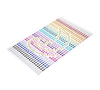 HAPINARY 1 Foglio Adesivi Strass Decorazioni Tessuti Viso Trucco Artigianato Corpo Unghie Lasciano Segni Stacchi