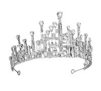HAPINARY 1 Pc a forma di iceberg sfondo di compleanno corone per le donne spose corone principesse coroncine principesse Decorazione per con strass nuziale strass z
