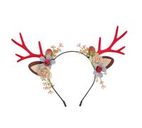 HAPINARY 1 Pc Accessori Per Corna Di Renna Glitterate Mestiere Della Fascia Della Renna Elastici Per Per Bambini Cerchio Per Invernale Rosso Lega Di Zinco