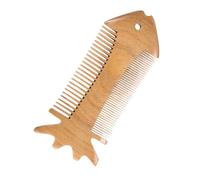 HAPINARY 1 Pc Pettini Di Legno Di Sandalo Verde Naturale Pettini a Doppia Faccia Antistatici Di Legno Fatti a Mano