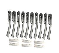 HAPINARY 1 Set 10 Pezzi Pieghevole Sopracciglio Rasoio Strumento Pinzette Trimmer Rimozione Dei Kit Colorazione Stilista Prosperare Gel Rasoio Pieghevole Per Il Viso Penna