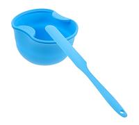 HAPINARY 1 Set Ciotola Di Crema Depilatoria Strumento Applicatore Maschera Maschere Facciali Penna Per Ceretta Ninja Kit Cera Nasale Uomo Strisce Di Pori Gel Di Silice Blue Riutilizzabile