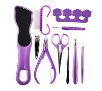 HAPINARY 1 Set lima per i piedi plettro per orecchie in acciaio inossidabile trimmer esfoliante per pedicure rimozione della pelle morta manicure Tagliatori file del piede