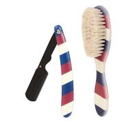 HAPINARY 1 Set Rasoio Con Spazzola Per Barba Trimmer Setola Spazzola Per Da Uomo Condizionatore Tagliaunghie Uomini Inguine Kit Pennello Da Barba Manuale La Rasatura Deve Avere Abs