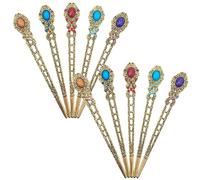 HAPINARY 10 Pezzi Bastoncini Per Chioma Vintage Strass Spille Per Chignon Accessori Per Chioma Retro Ricchi Di Cultura Tradizionale Cinese