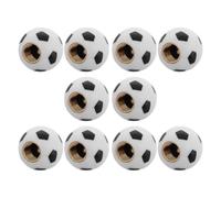 HAPINARY 10 Pezzi Cappucci per Valvole Pneumatici a Forma di Pallone da Calcio, Design Compatto in Abs e Rame, Estensori per Valvole per Veicoli a Due Ruote, Uso Versatile