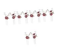 HAPINARY 10 Pezzi Di Accessori Per Con Forcine Da Sposa, Fermagli Per Da Sposa, Fasce Per Da Sposa Per Donne, Cerchietto Da Sposa Con Foglie, Copricapo Da Sposa Per La Sposa, Forcina Con