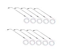 HAPINARY 10 pezzi Modellini Lampioni Stradali LED Scala in Acciaio Inossidabile per Modellismo Ferroviario Oo Illuminazione Bianca per Layout Ferroviario e Ambienti in Miniatura