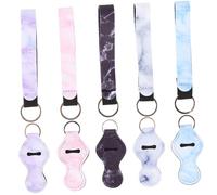 HAPINARY 10 Pezzi Portachiavi in Neoprene Per Rossetto e Balsamo Labbra Resistente Per Trasporto in Viaggio Custodia Per Lucidalabbra e Sfusi