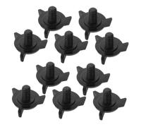HAPINARY 10 pezzi Viti per Visiera Casco Nero in Plastica Resistenti per Accessori Casco Off Road Montaggio Facile