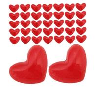HAPINARY 100 Pezzi Cuori Resinati Flatback per Fai da Te Gioielli Scrapbooking e Biglietti Leggeri e Resistenti per Creazioni Artigianali