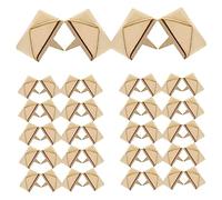 HAPINARY 100 Pezzi di Chiodi Quadrati Rivetti Decorativi in Metallo 12 Mm Oro Materiale Robusto in Rame Liscio Facile Installazione per Abbigliamento E Scarpe