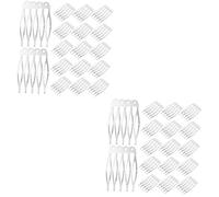 HAPINARY 100 Pezzi Di Pettine Per Velo, Pettini Per Da Sposa Per Spose, Pettine Per In Argento, Copricapi Da Sposa Per Matrimoni, Pettini Per Da Sposa, Fermagli Per Da Sposa Per Spose,