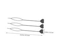 HAPINARY 100 Pezzi Hair Beader Cuore Nero Strumento per Acconciature Ponytail e Treccia Facile da Usare per Styling Updo Donna Ragazze e Kit Multifunzionale per